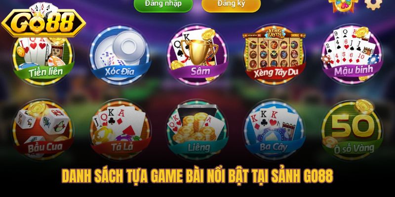 Các tựa game bài Go88 phân loại theo độ khó và kỹ năng yêu cầu