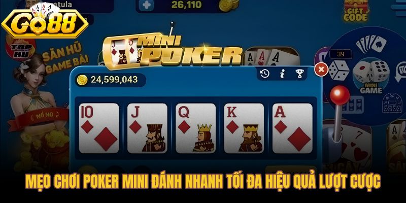 Quản lý quỹ phiên poker mini theo tỷ lệ phần trăm mỗi lượt