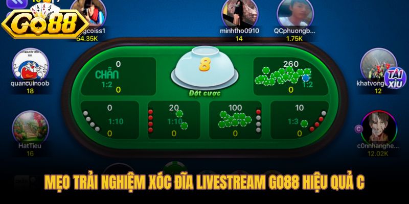 Giữ nhịp chơi chậm và kiểm soát quỹ khi chơi xóc đĩa livestream