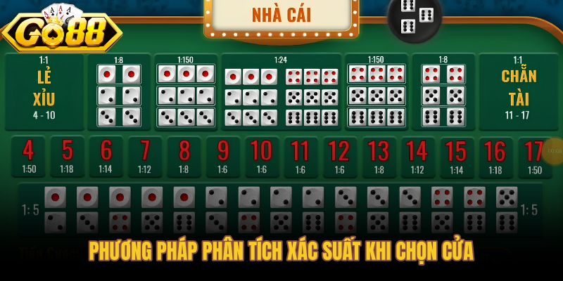 Phân tích xác suất tài xỉu dựa trên phân bố 216 tổ hợp xúc xắc