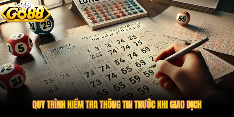 Quy trình xác minh dữ liệu lô đề 1 ăn 99 trước khi đặt vé