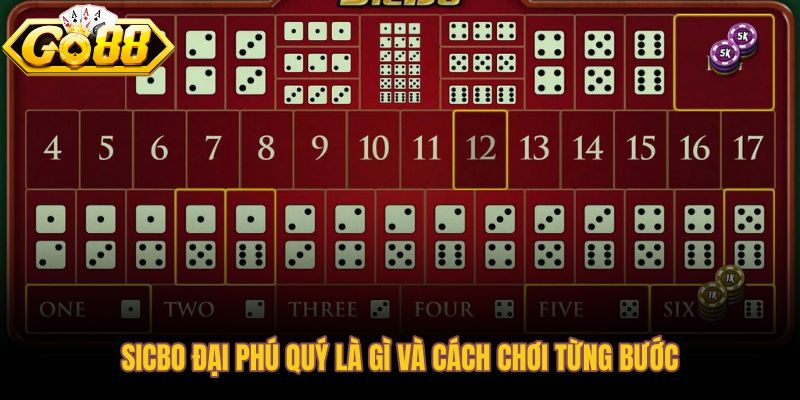 Sicbo Đại Phú Quý với 216 tổ hợp xí ngầu và nhiều cửa cược