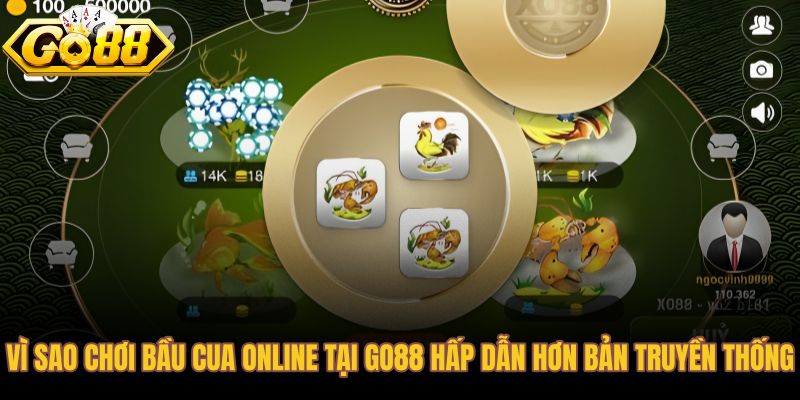 Bầu cua online tại Go88 với giao diện 3D và tốc độ ván nhanh